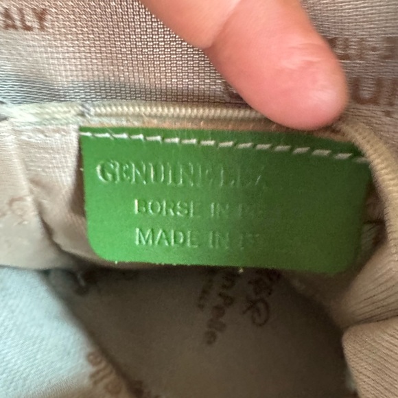 Moda in Pelle Alice blue/Saddle leather Crossbody bag - Picture 3 of 6